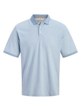 Polo Jack and Jones azul para hombre.