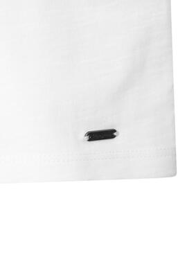 T-shirt Pepe Jeans Gelu blanc pour fille.