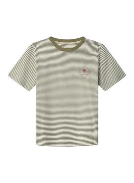 T-shirt Pepe Jeans Emmet vert pour garçon