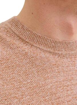 T-shirt Jack and Jones Bluriley corail pour homme