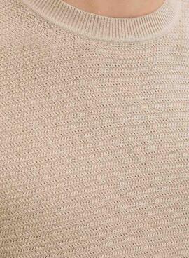 T-shirt Jack and Jones Bluriley beige pour homme