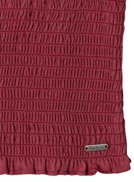 Haut Pepe Jeans Georgina bordeaux pour fille