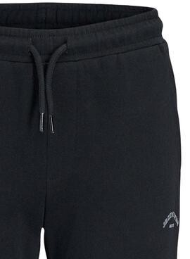 Pantalon jogger Jack and Jones Gordon noir pour enfant.