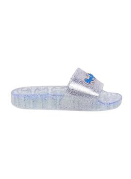 Tongs Pepe Jeans Wave Pop avec paillettes pour fille.