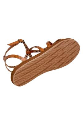 Sandalette Pepe Jeans Rio Studs marron pour femme