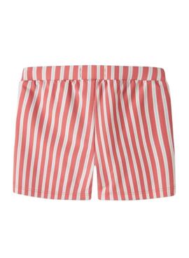 Maillot de bain Name It Zigurt rayures corail pour garçon