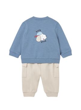 Ensemble de sport bleu et rouge pour bébé de la collection Mayoral