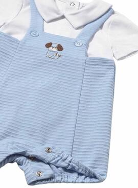 Barboteuse bleu ciel pour bébé garçon