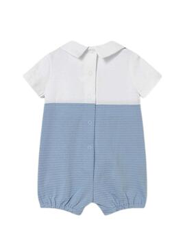 Barboteuse bleu ciel pour bébé garçon