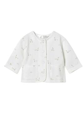 Ensemble trois pièces gris pour bébé avec des canetons de la marque Mayoral.