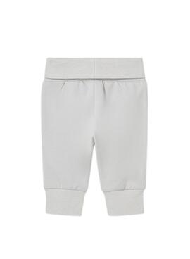 Ensemble trois pièces gris pour bébé avec des canetons de la marque Mayoral.