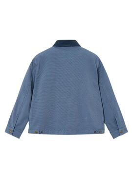 Veste bleue Mayoral à col contrasté pour garçon