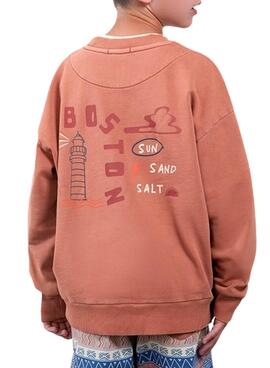 Sweatshirt Mayoral Boston phare corail pour garçon