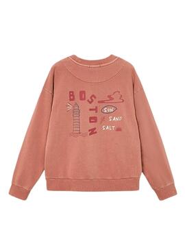 Sweatshirt Mayoral Boston phare corail pour garçon