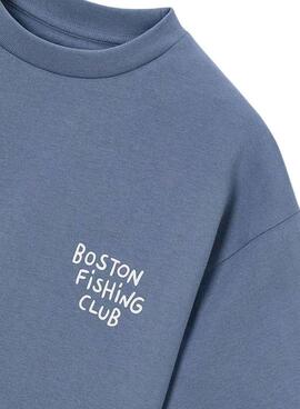 T-shirt Mayoral Boston Fishing Club bleu marine pour garçon