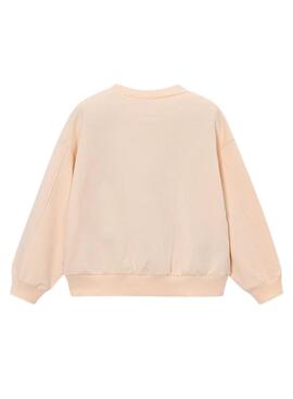 Sweat à capuche Mayoral saumon pour fille