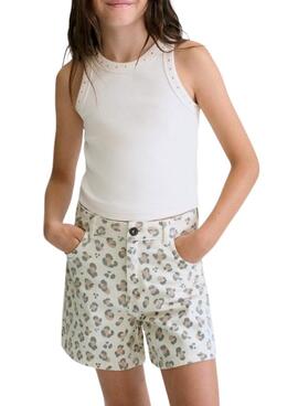 Bermudes Mayoral imprimé animal beige pour fille