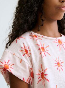 T-shirt Mayoral Sol rose pour fille