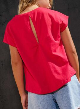 T-shirt Mayoral Shine rose fuchsia pour fille