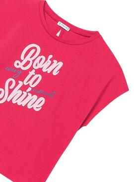 T-shirt Mayoral Shine rose fuchsia pour fille
