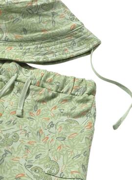 Ensemble trois pièces Mayoral Caméléon vert pour garçon