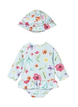 Maillot de bain avec bonnet Mayoral protection solaire pour nouveau-né