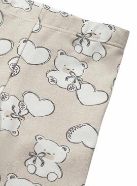 Ensemble de trois pièces Mayoral ours crème pour nouveau-né.