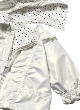 Coupe-vent Mayoral réversible blanc pour nouveau-né