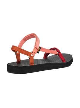 Sandales Teva Universal slim rouge et rose pour femme