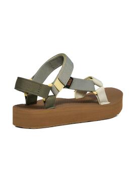 Sandales Teva Midform Universal vertes pour femmes