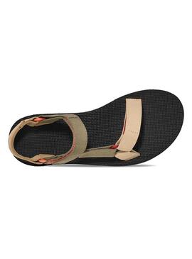 Sandales Teva Universal vert olive pour femme.