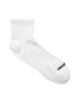 Paquete de calcetines Jack and Jones Cluca blancos para hombre.