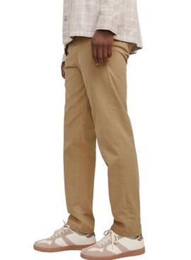 Pantalon Jack and Jones Kane chino beige pour homme