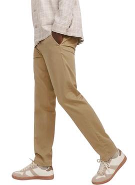 Pantalon Jack and Jones Kane chino beige pour homme