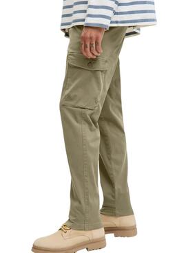 Pantalons Jack and Jones Stace Arthur verts pour hommes