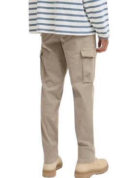 Pantalons Jack and Jones Stace Arthur beige pour homme
