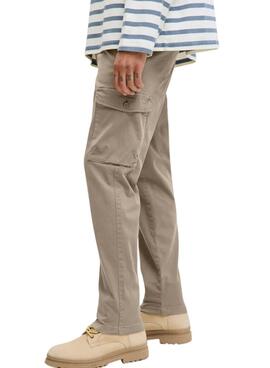Pantalons Jack and Jones Stace Arthur beige pour homme