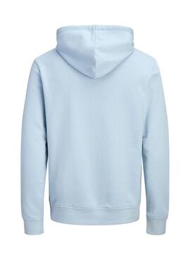 Sweat à capuche Jack and Jones Cole bleu pour homme