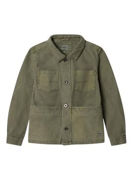 Veste saharienne Pepe Jeans Leo verte pour enfant