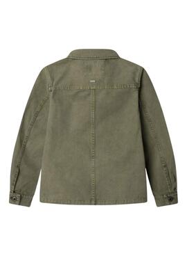 Veste saharienne Pepe Jeans Leo verte pour enfant