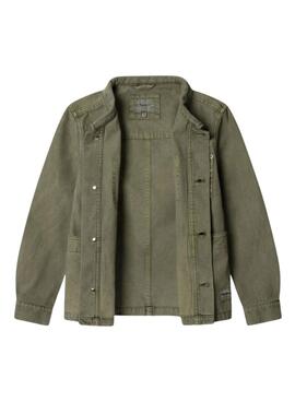 Veste saharienne Pepe Jeans Leo verte pour enfant