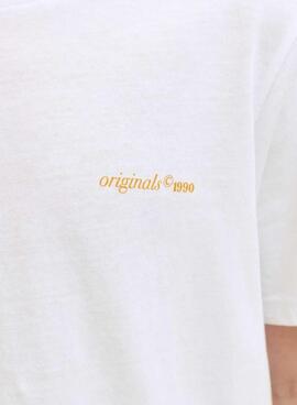 T-shirt Jack and Jones Ontauk blanc pour enfant
