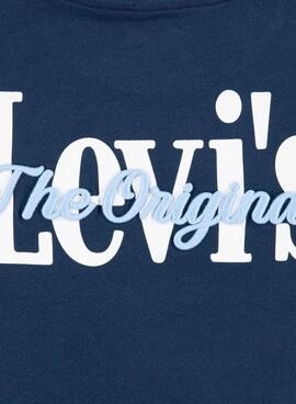 T-shirt Levi's Classic And Clean bleue pour garçon.