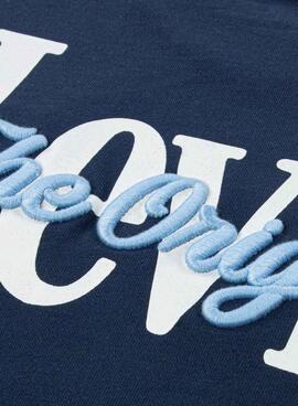 T-shirt Levi's Classic And Clean bleue pour garçon.