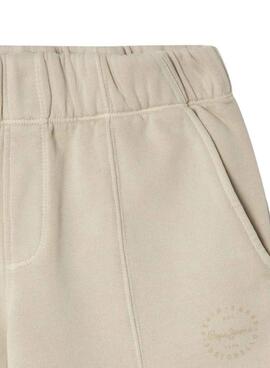 Bermuda Pepe Jeans William beige pour enfant