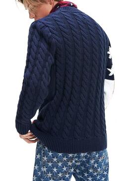 Pull Tommy Jeans American Flag Homme