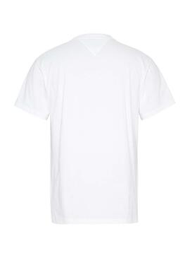T-Shirt Tommy Jeans Essential Round Blanc