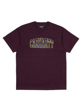 T-Shirt Carhartt Theory Grenat Homme