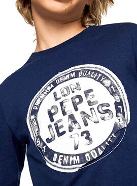 T-Shirt Jeans Pepe Bleu Ruben Marin Enfante