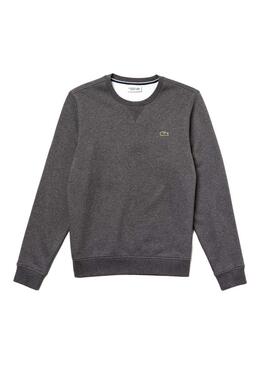 Sweat Lacoste Basica Gris Homme